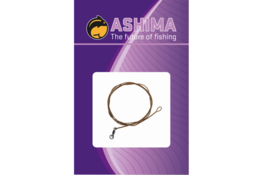 Ashima Coated Leader Loop/R-swiv 100cm 30lbs Gravel