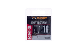 MIDDY KM-2 Hair-Rig Eyed Hooks