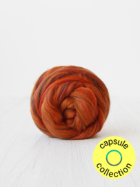 Super zachte Merino 19 micron kleur  Monarch vlinder