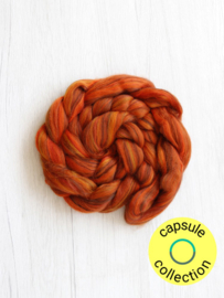 Super zachte Merino 19 micron kleur  Monarch vlinder