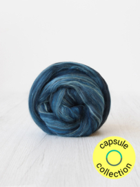 Super zachte Merino 19 Micron kleur Blauwe Morpho vlinder