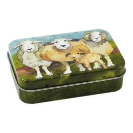 Gevilte schapen tinnen box