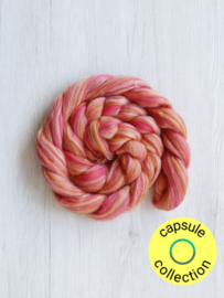 Super zachte Merino 19 micron Kleur Roze Esdoornmot