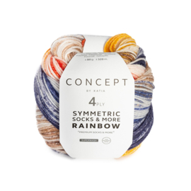 Symmetric socks & more - rainbow kleur 54