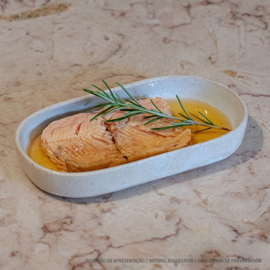 Gerookte forelfilets in olijfolie