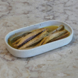 Makreelfilets in mosterdsaus