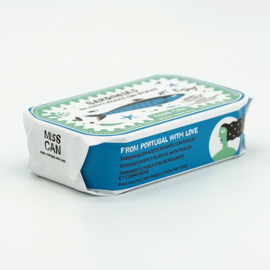 Sardines in pikante olijfolie met augurk