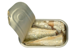 Sardines in olijfolie met citroen