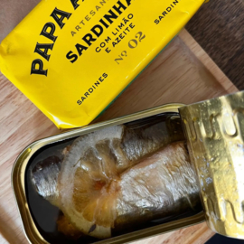 Sardines in olijfolie met citroen