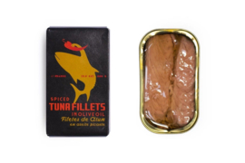 Tonijnfilet in pikante olijfolie