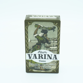 Tonijnfilet in extra virgine olijfolie met basilicum, laulier en paprika (Varina)