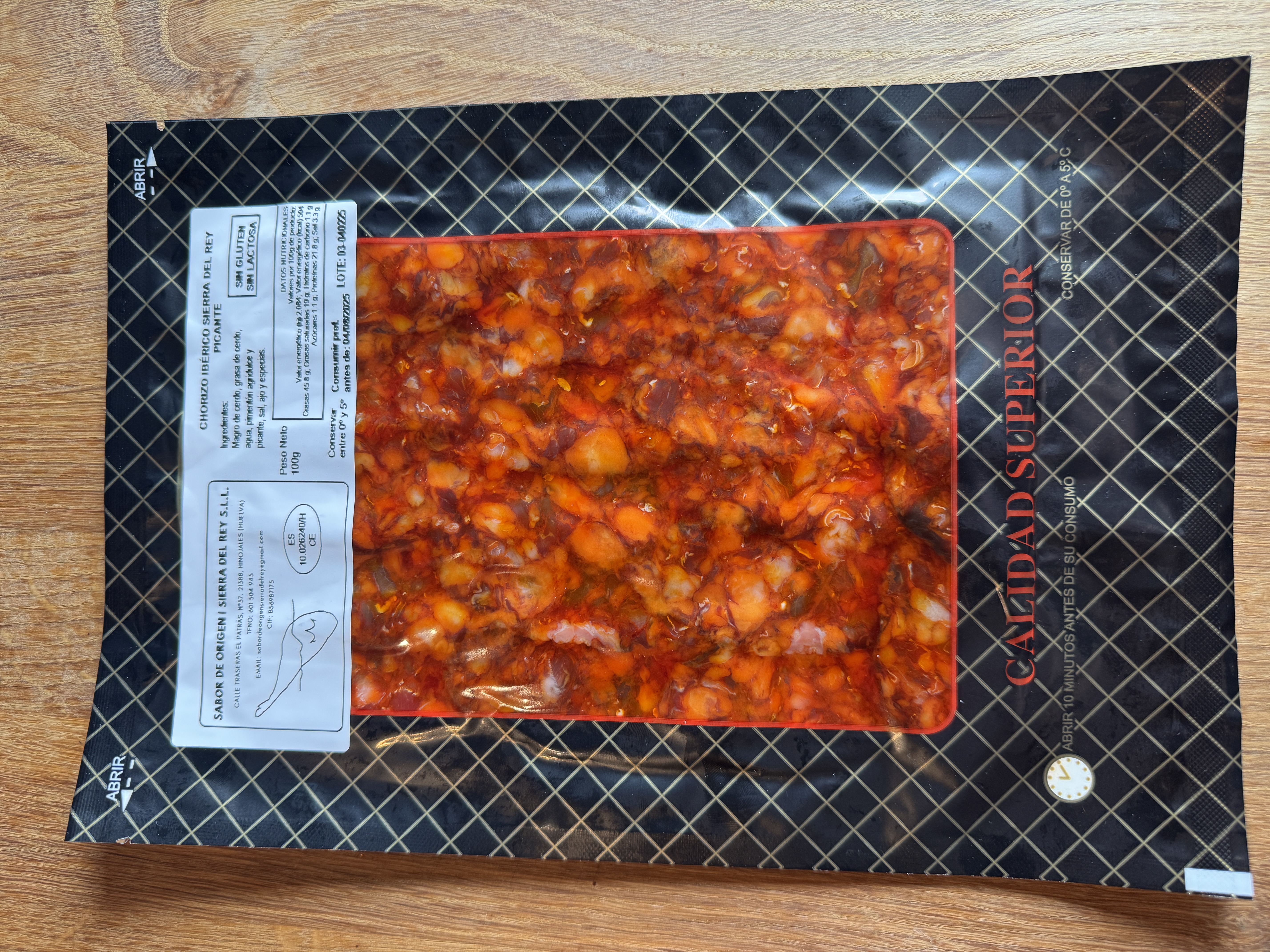 Chorizo Iberico Pikant (100 gram)