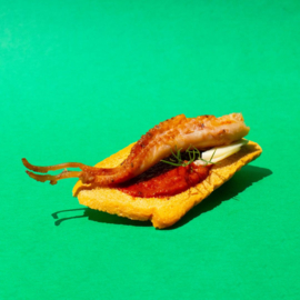 octopus is knoflooksaus