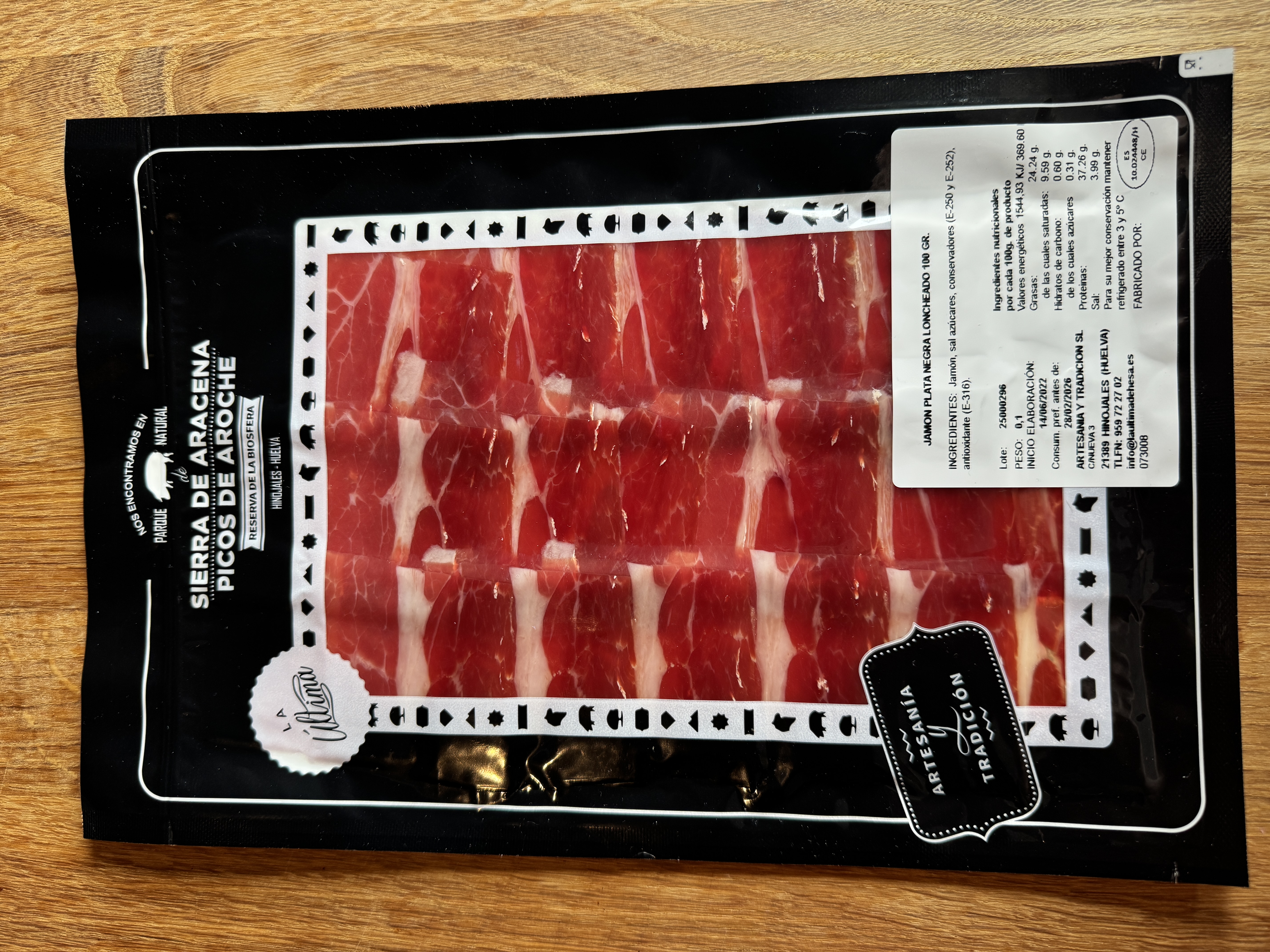 Jamon Iberico Pata Negra achterpoot (100 gram)