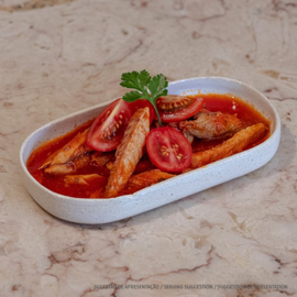 Makreelfilets in tomatensaus