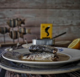 Sardines in olijfolie met citroen