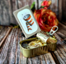 Kabeljauw in olijfolie met knoflook