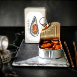 Mosselen gebakken ingelegd in saus