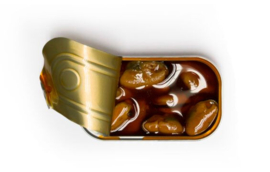 Mosselen gebakken ingelegd in saus