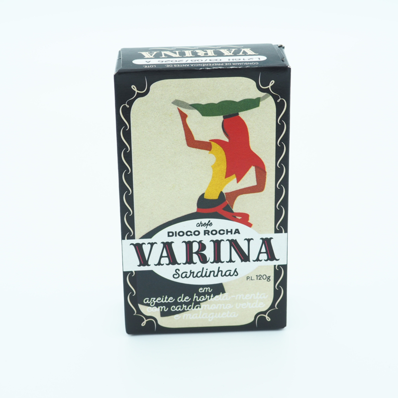 Sardines in munt-olie met kardemom en chilipeper (Varina)
