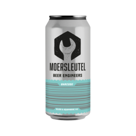 Moersleutel Barcode Silver / Aquamarine