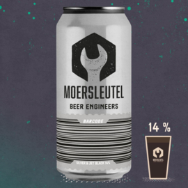 Moersleutel - Barcode Silver & Jet Black