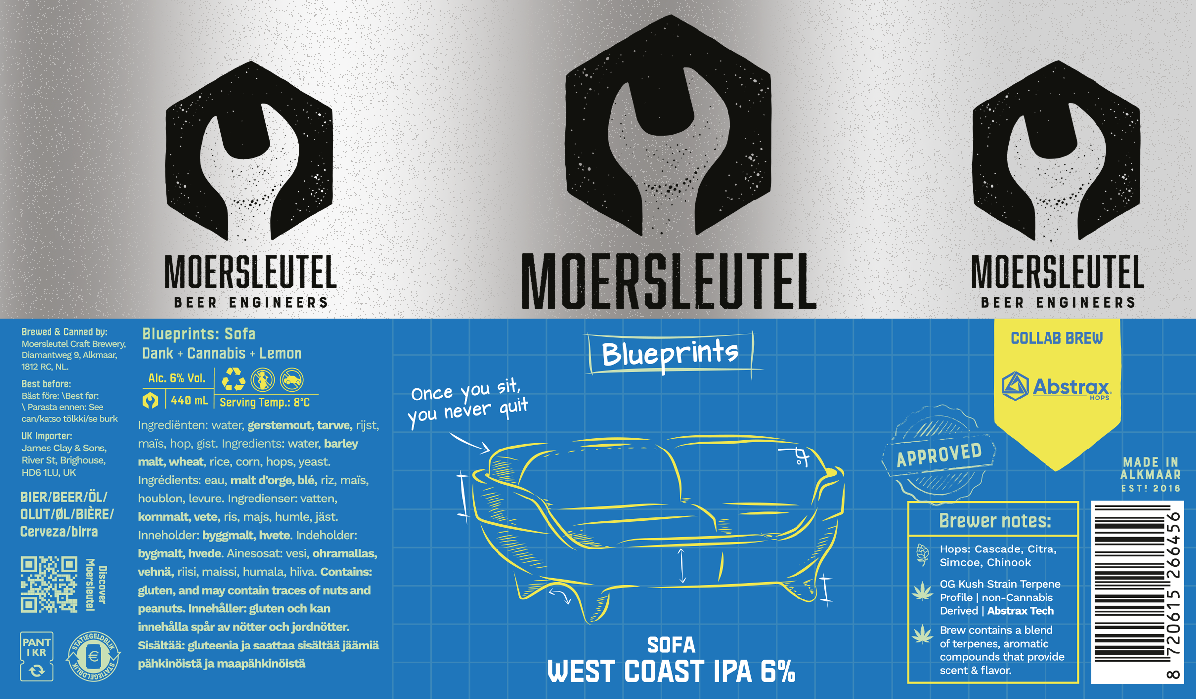 Moersleutel - Blueprints -  Sofa
