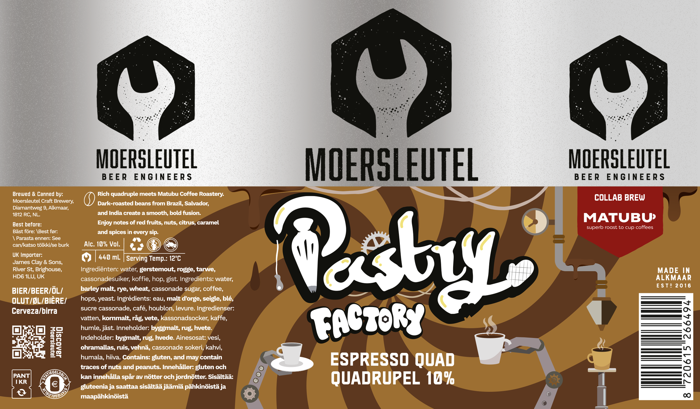 Moersleutel - Pastry Factory Espresso Quad Quadrupel