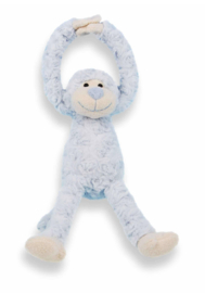 Slingeraap blauw met t-shirt | 45 cm