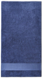 Douchelaken met brede band 15 cm | Navy