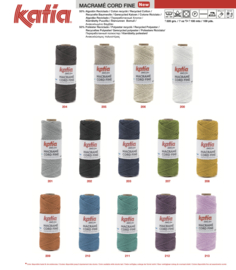 Macrame cord fine 200 Wit