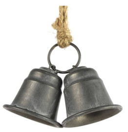 Kersthanger duo-klokje 11,5 cm