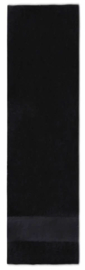 Sporthanddoek met brede band 13 cm | Zwart