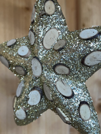 kerstster met hout