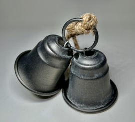 Kersthanger duo-klokje 11,5 cm