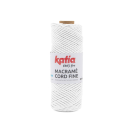 Macrame cord fine 200 Wit