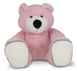 Sole mates | Beer Boris Roze | 45 cm met verwisselbare zooltjes