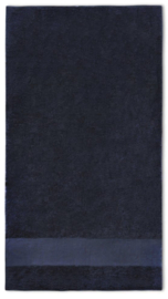 Douchelaken met brede band 15 cm | Zwart