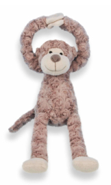 Slingeraap bruin met t-shirt | 45 cm