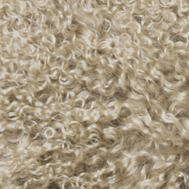 Shansi kussenhoes schapenvacht Taupe | Skinnwille Home