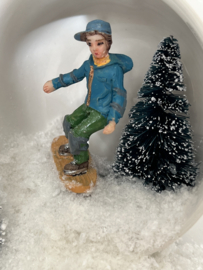 Kop en schotel | Snowboarder
