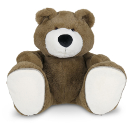 Sole mates | Beer Boris bruin | 45 cm met verwisselbare zooltjes