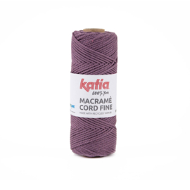 Macrame cord fine 212 Parelmoer-lichtviolet