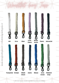 Wristlet key Jess | 14 Kleuren | Initiale bedrukken