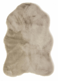Pluizig vloerkleed Taupe | Skinnwille Home