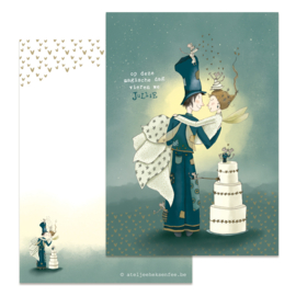 wenskaart we vieren jullie