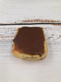 Mini vierkant pudding chocolade