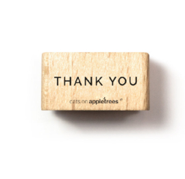 Cats on Appletrees - houten stempel - Thank you (27319)