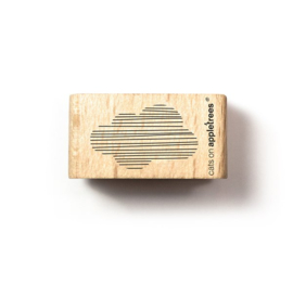 Cats on Appletrees - houten stempel - Cloud lines (2660)