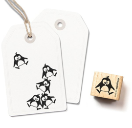 Cats on Appletrees - houten stempel  - Penguin Ole Jumping & Deer Head & Little Star & Snow Flurry